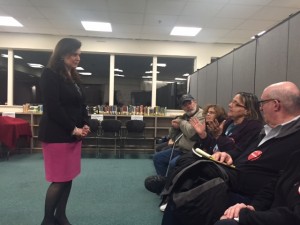 Senator Bartolomeo listens to families