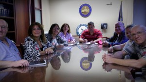 Members meet with the I/DD Caucus co-chairs: Representative Jay Case and Representative John Hampton