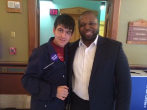 Senator Gary Winfield with Kyle 